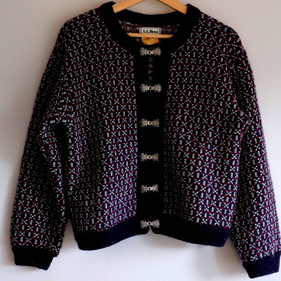 Vintage LL Bean Wool Cardigan - Picture 1 of 4